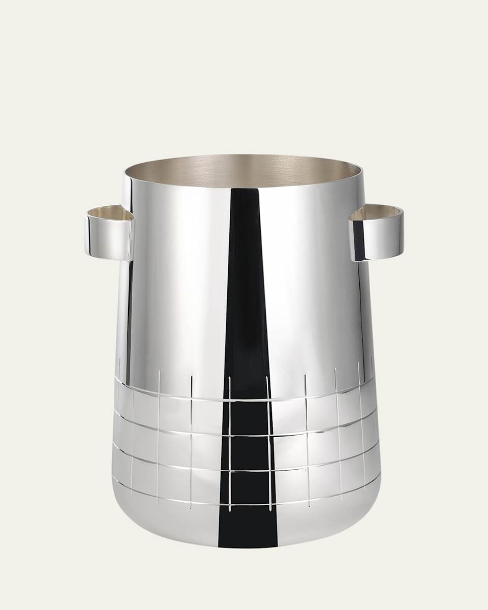 Graphik Silver-Plated Wine Cooler